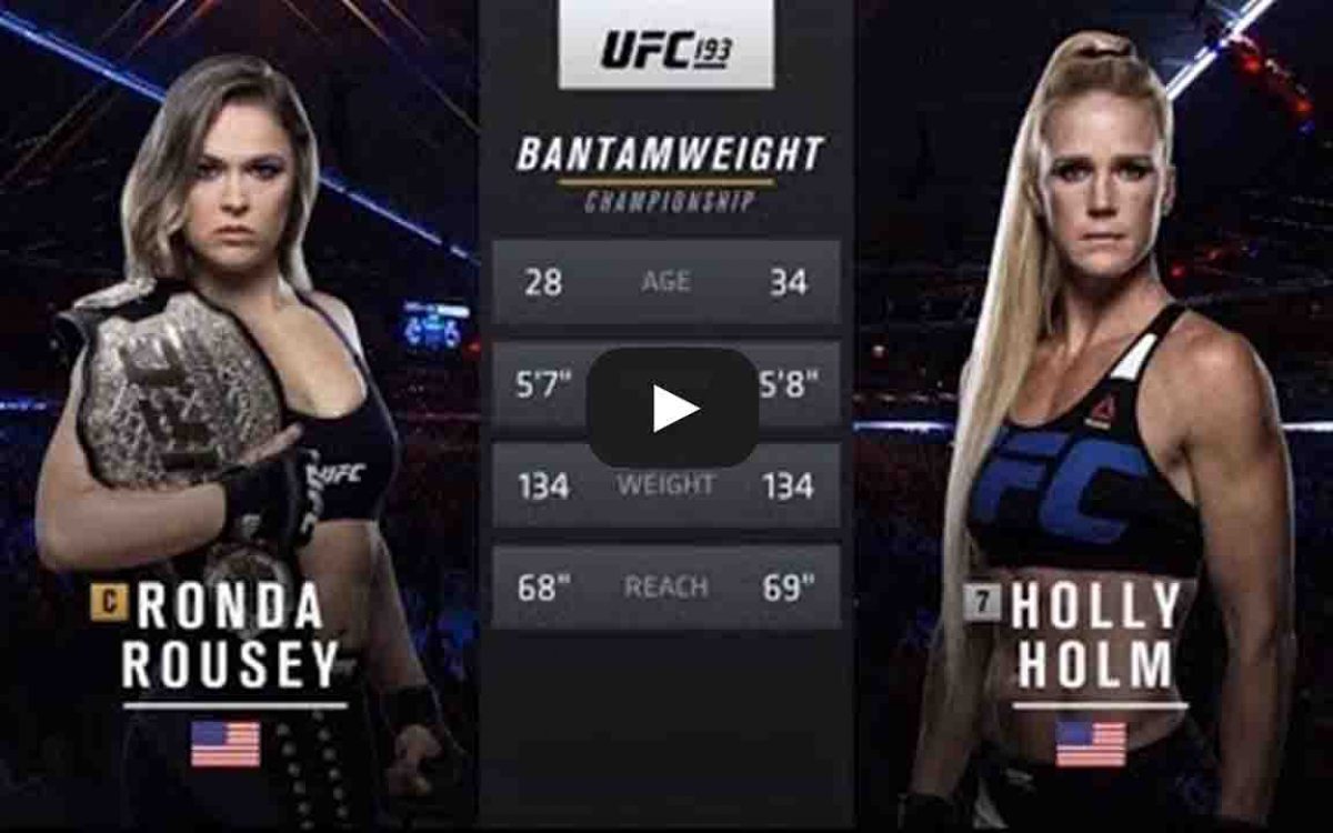 rousey vs holm